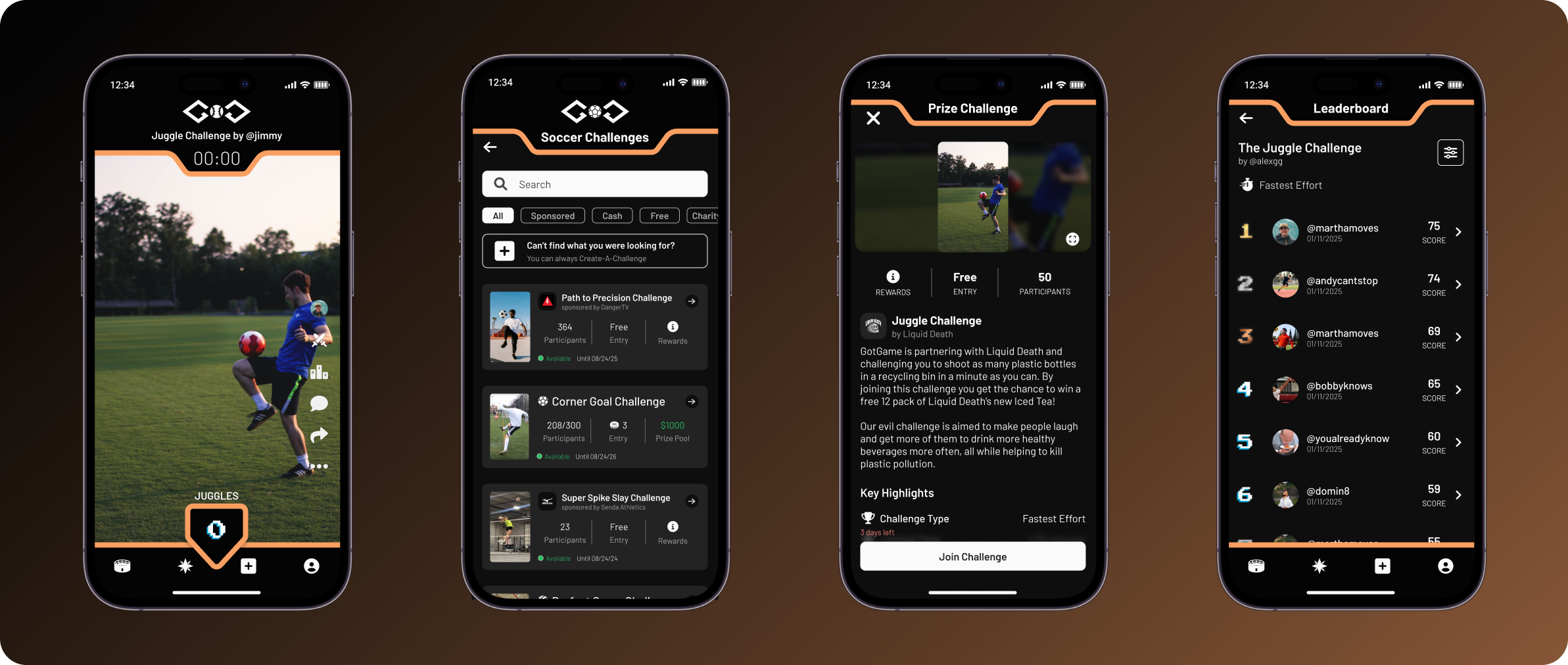 Redesigned participation flow screens for GotGame